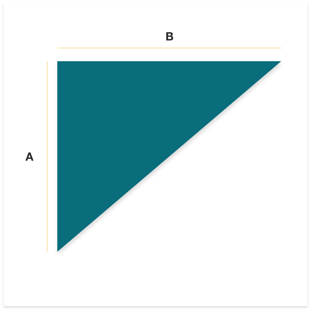 Plaque sur mesure Cuivre forme triangle