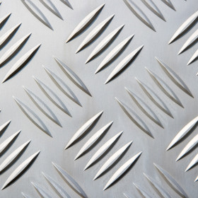 Plaque sur-mesure Aluminium à larmes antidérapant forme ROND
